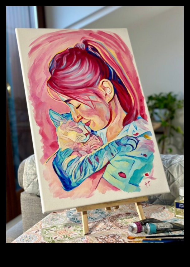 Reflecții ilustrate: captarea esenței emoțiilor pe pânză